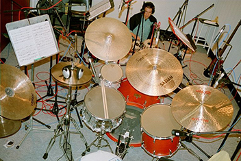 Jonathan recording tabla for Ek!